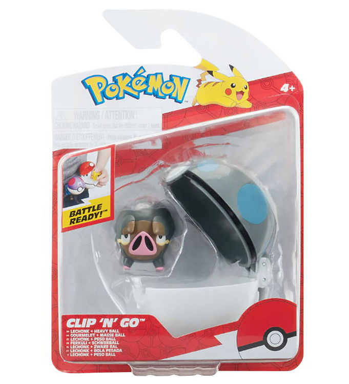 Pokémon Figur - Clip N Go - Lechonk m. Heavy Ball