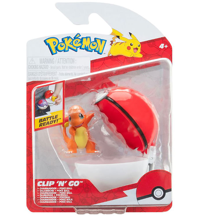 Pokémon Figur - Clip 'N' Go - Charmander m. Poke Ball