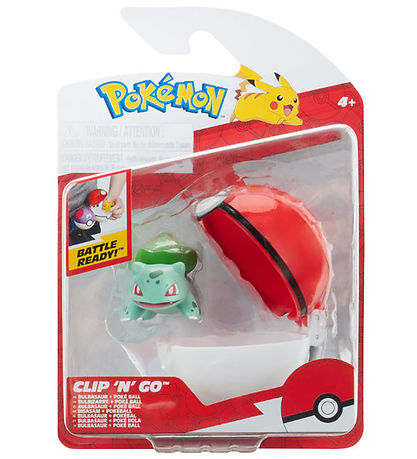 Pokémon Figur - Clip N Go - Bulbasaur m. Poké Ball