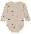 Minymo Body l/æ - Beige Melange Minymo Body l/æ - Beige Melange