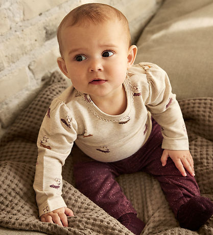 Minymo Body l/æ - Beige Melange Minymo Body l/æ - Beige Melange