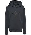 Hummel Hættetrøje - HmlCuatro - Asphalt/Black