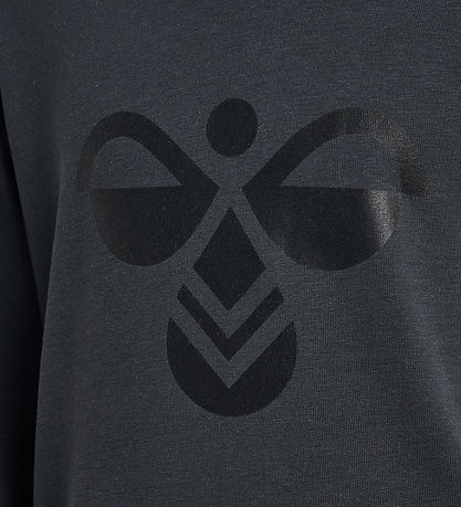 Hummel Hættetrøje - HmlCuatro - Asphalt/Black