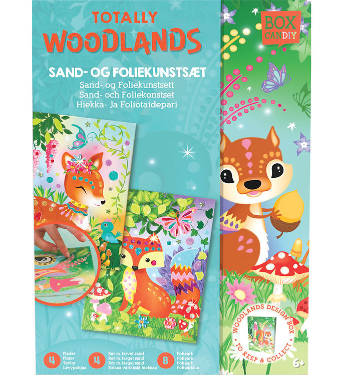BOX CANDIY Kreasæt - Sand- og Foliekunstsæt - Totally Woodlands
