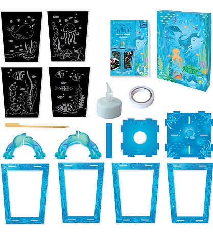 BOX CANDIY Kreasæt - Lanterne Skrabekunst-sæt - Totally Twilight