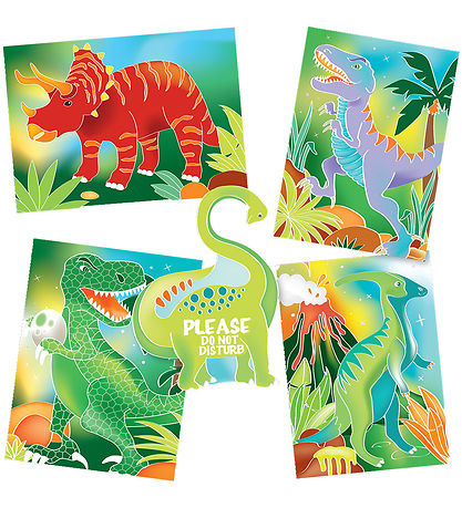 BOX CANDIY Kreasæt - Vandfarvekunstsæt - Totally Dinosaurs