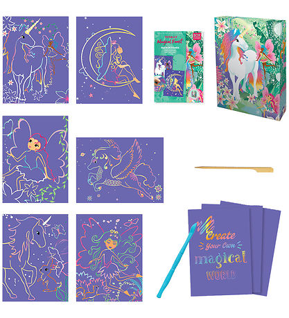 BOX CANDIY Kreasæt - Skrabekunst-kortsæt - Totally Magical Fores