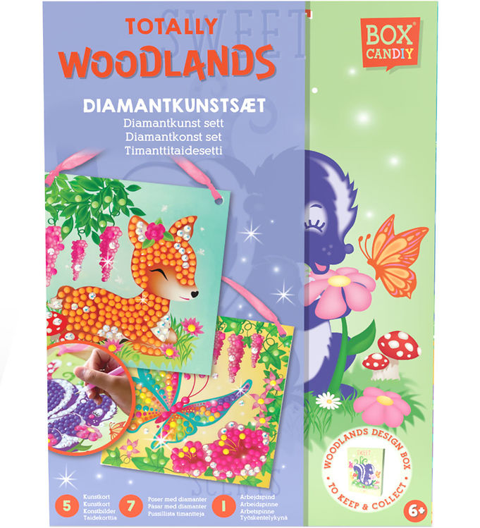 BOX CANDIY Kreasæt - Diamantkunstsæt - Totally Woodlands