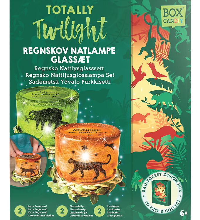 BOX CANDIY Kreasæt - Natlampe Glassæt - Totally Twilight Rainfor