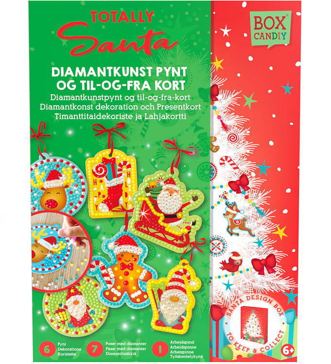 BOX CANDIY Kreasæt - Diamantkunst Til og Fra-kort - Totally Sant