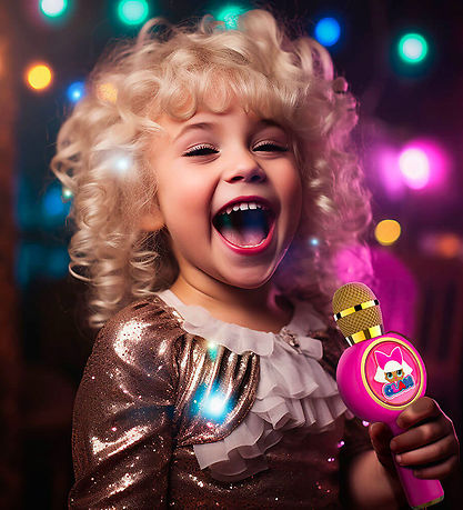 OTL Mikrofon - LED - Karaoke - LOL Surprise - Pink/Guld OTL Mikrofon - LED - Karaoke - LOL Surprise - Pink/Guld