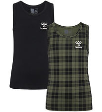 Hummel Undertrøje - hmlNolan - 2-pak - Dusty Olive Hummel Undertrøje - hmlNolan - 2-pak - Dusty Olive