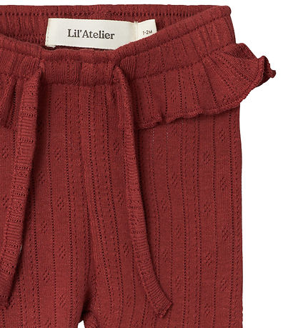 Lil Atelier Leggings - NbfRachel - Spiced Apple