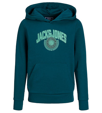 Jack & Jones Hættetrøje  - JjKam - Deep Teal Jack & Jones Hættetrøje  - JjKam - Deep Teal