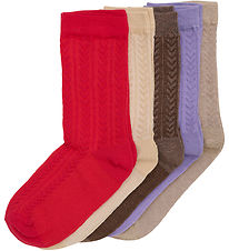 Minymo Strømper - 5 Pak - Red Minymo Strømper - 5 Pak - Red