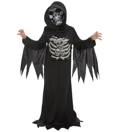 Smiffys Udklædning - Skeleton Reaper - Sort Smiffys Udklædning - Skeleton Reaper - Sort