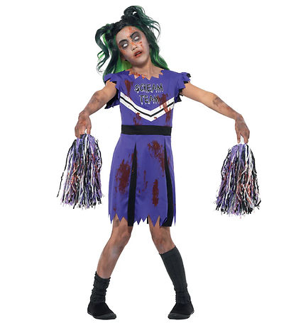Smiffys Udklædning - Dark Cheerleader - Lilla/Sort Smiffys Udklædning - Dark Cheerleader - Lilla/Sort