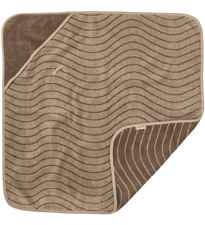 Leander Babyhåndklæde – Hoodie – 80×80 cm – Mocca