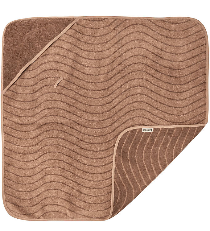 Leander Babyhåndklæde – Hoodie – 80×80 cm – Clay