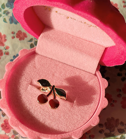 Konges Sløjd Smykkeskrin m. Ring - Cherry