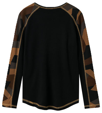 Name It Bluse - Uld - Sort/Aop