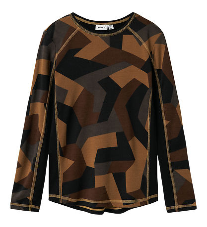 Name It Bluse - Uld - Sort/Aop Name It Bluse - Uld - Sort/Aop