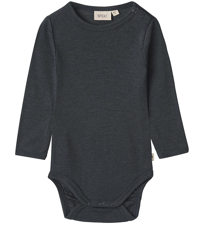 Wheat Lucca Langærmet Body Uld - Navy