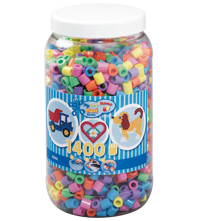Hama Maxi Perler - 1400 stk - Pastel Mix