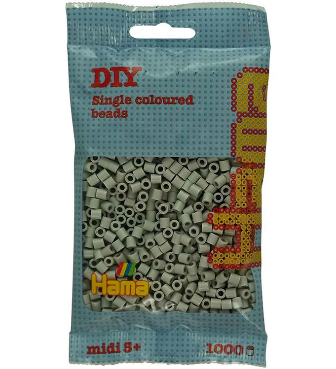 Hama Midi Perler - 1000 stk. - 109 Skyet Grå