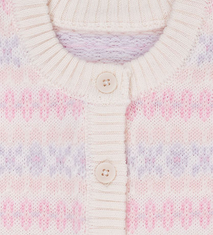 Copenhagen Colors Cardigan - Uld - Strik - Lavender Combi Copenhagen Colors Cardigan - Uld - Strik - Lavender Combi