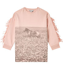 Stella McCartney Kids Sweatkjole - Rosa m. Hest Stella McCartney Kids Sweatkjole - Rosa m. Hest