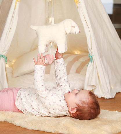 Senger Naturwelt Bamse m. Musik - Får - 23 cm - Off White