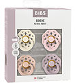 BIBS Boheme Sutter - 4-pak - Str. 2 - Rund - Ivory/Blush/Blossom BIBS Boheme Sutter - 4-pak - Str. 2 - Rund - Ivory/Blush/Blossom