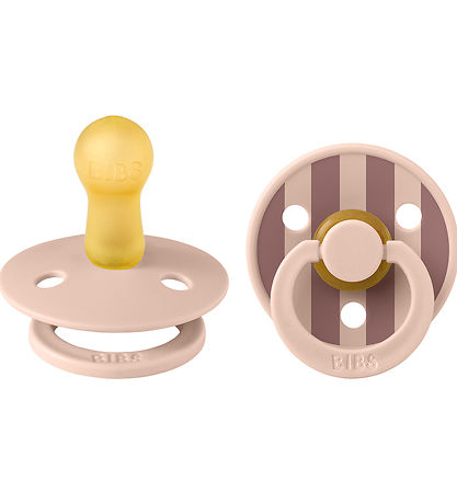 BIBS Colour Sutter - Str. 2 - 2-pak - Rund - Blush/Ivory BIBS Colour Sutter - Str. 2 - 2-pak - Rund - Blush/Ivory