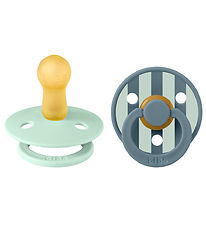 BIBS Colour Sutter - Str. 1 - 2-pak - Rund - Nordic Mint/Petrol BIBS Colour Sutter - Str. 1 - 2-pak - Rund - Nordic Mint/Petrol