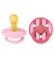 BIBS Colour Sutter - Str. 2 - 2-pak - Rund - Baby Pink/Coral BIBS Colour Sutter - Str. 2 - 2-pak - Rund - Baby Pink/Coral