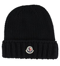 Moncler Beanie - Wool - Black Moncler Beanie - Wool - Black