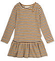 Petit Piao Kjole - Rib - Modal - Chocolate Brown/Golden Sun/Dark Petit Piao Kjole - Rib - Modal - Chocolate Brown/Golden Sun/Dark