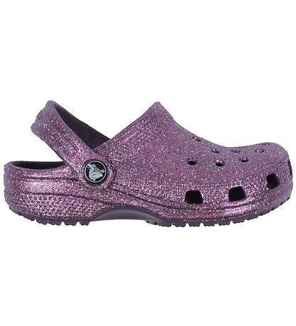 Crocs Sandaler - Classic Space Glitter Clog K - Dark Iris