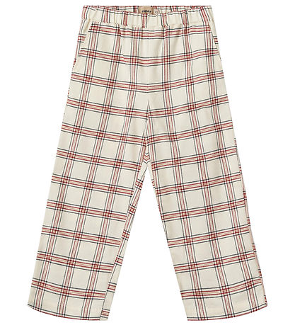 Wheat Nattøj - 2-delt - Madison - Eggshell Check