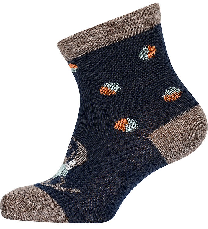 Melton Strømper - Uld - Dog Fun - Peacoat Blue