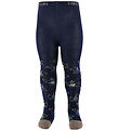 Melton Strømpebukser - Uld - Dog Fun - Peacoat Blue Melton Strømpebukser - Uld - Dog Fun - Peacoat Blue