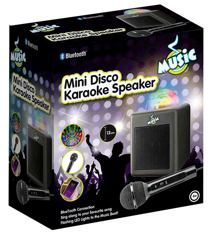 Amo Toys Karaoke Disco Speaker - Højttaler med Mikrofon - sort