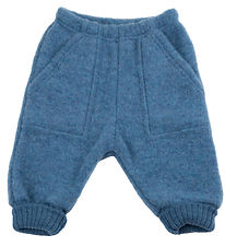 Joha Bukser - Uld - Denim Blå Joha Bukser - Uld - Denim Blå