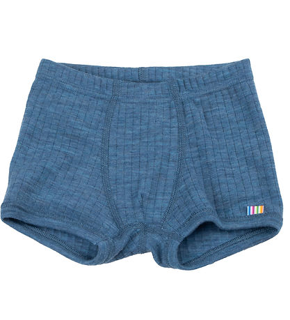 Joha Boxershorts - Uld - Denim Blå Joha Boxershorts - Uld - Denim Blå