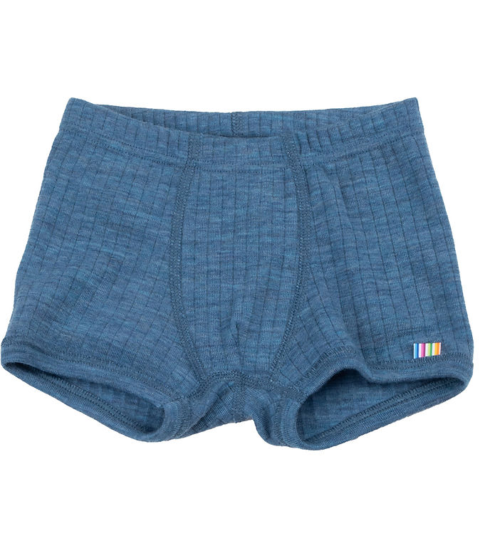 Joha Boxershorts Uld - Denim Blå