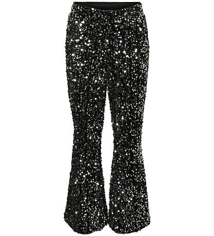 Vero Moda Girl Bukser - VmBella - Black/Silver Sequins Vero Moda Girl Bukser - VmBella - Black/Silver Sequins