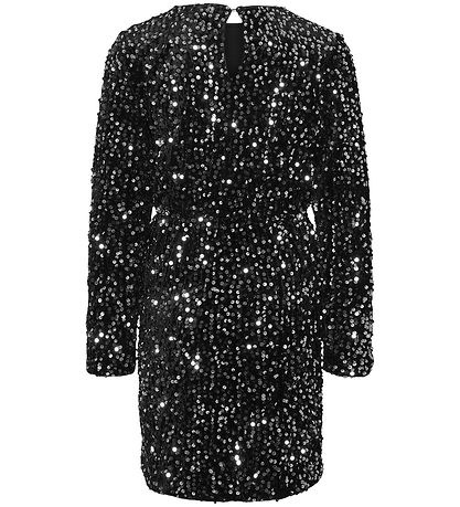 Vero Moda Girl Kjole - VmBella - Black/Silver Sequins