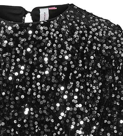 Vero Moda Girl Kjole - VmBella - Black/Silver Sequins