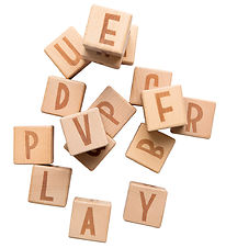 Sebra Wooden Toy - Letter blocks - Wood